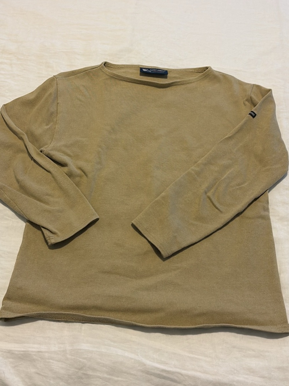Saint James Beige Crewneck Sweater